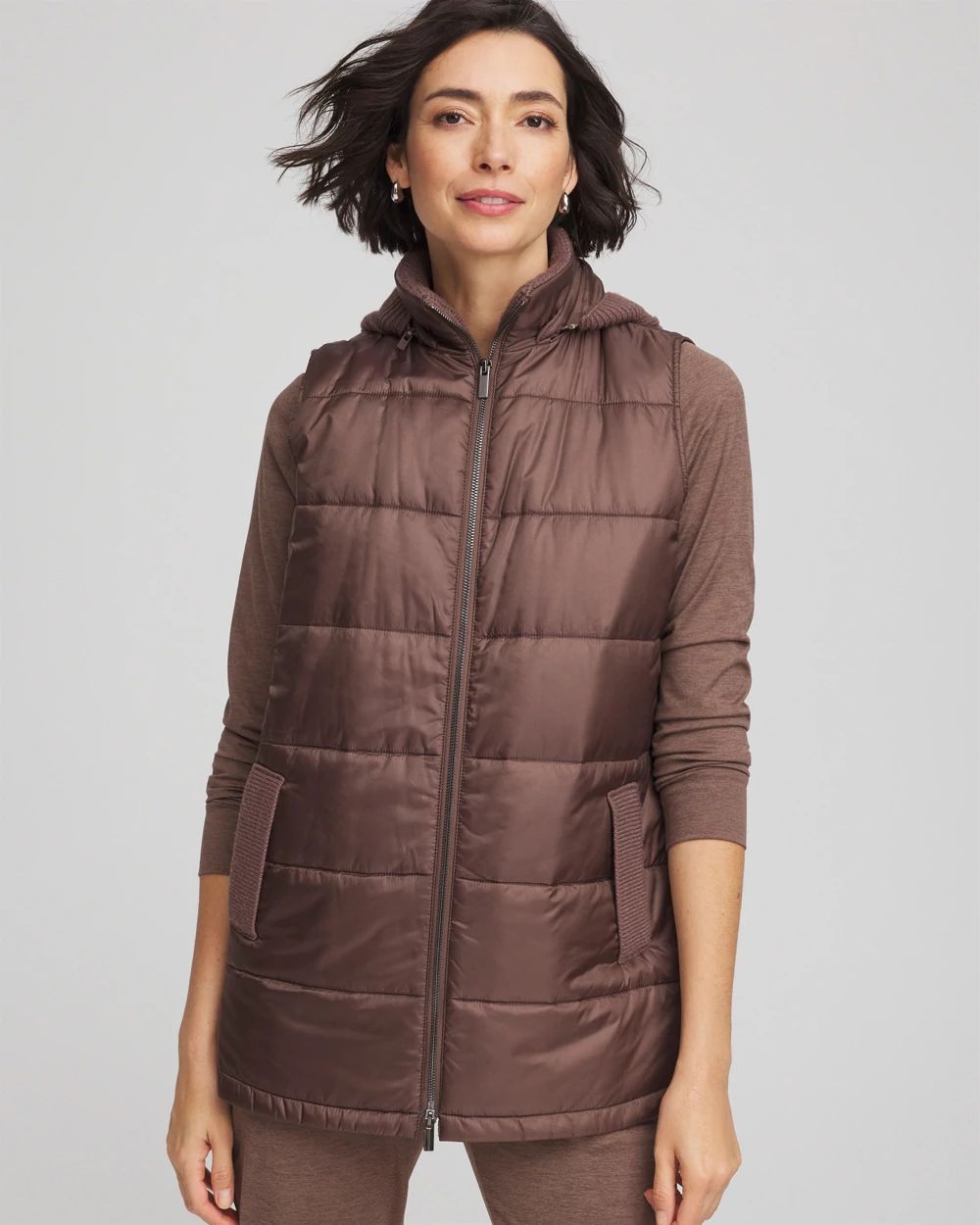 Zenergy® Quilted Hooded Vest | Chico's